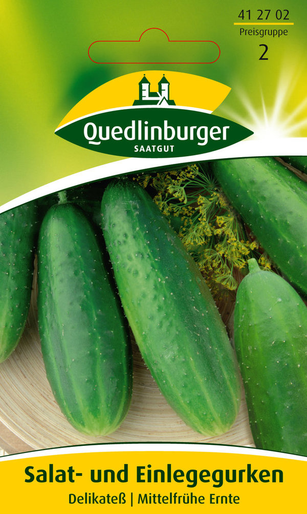 Quedlinburger Saatgut - Salat- und Einlegegurken Samen - Delikateß