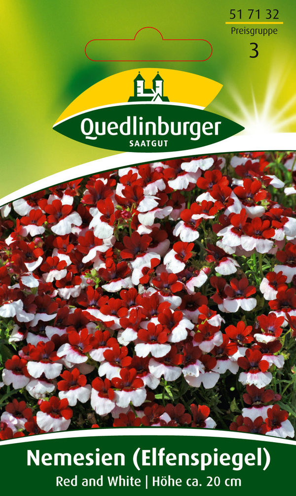 Quedlinburger Saatgut - Elfenspiegel Samen - Red and White