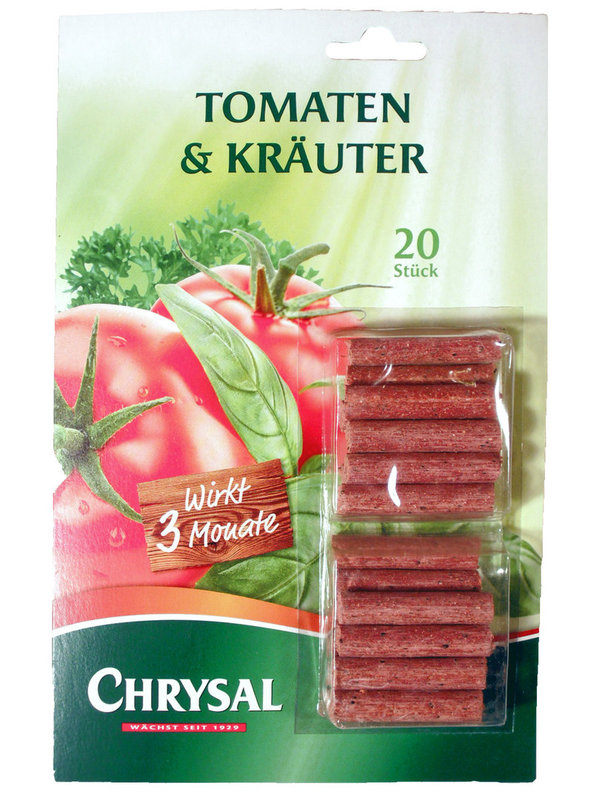 Chrysal Düngestäbchen für Tomaten & Kräuter